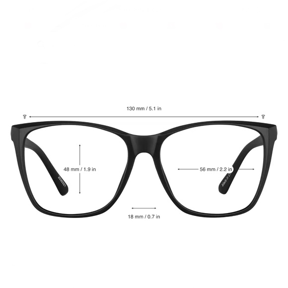 Zenni Lightweight Square Oversized Blue Light EyeQLenz Bluelight Glasses NWT - Picture 8 of 8